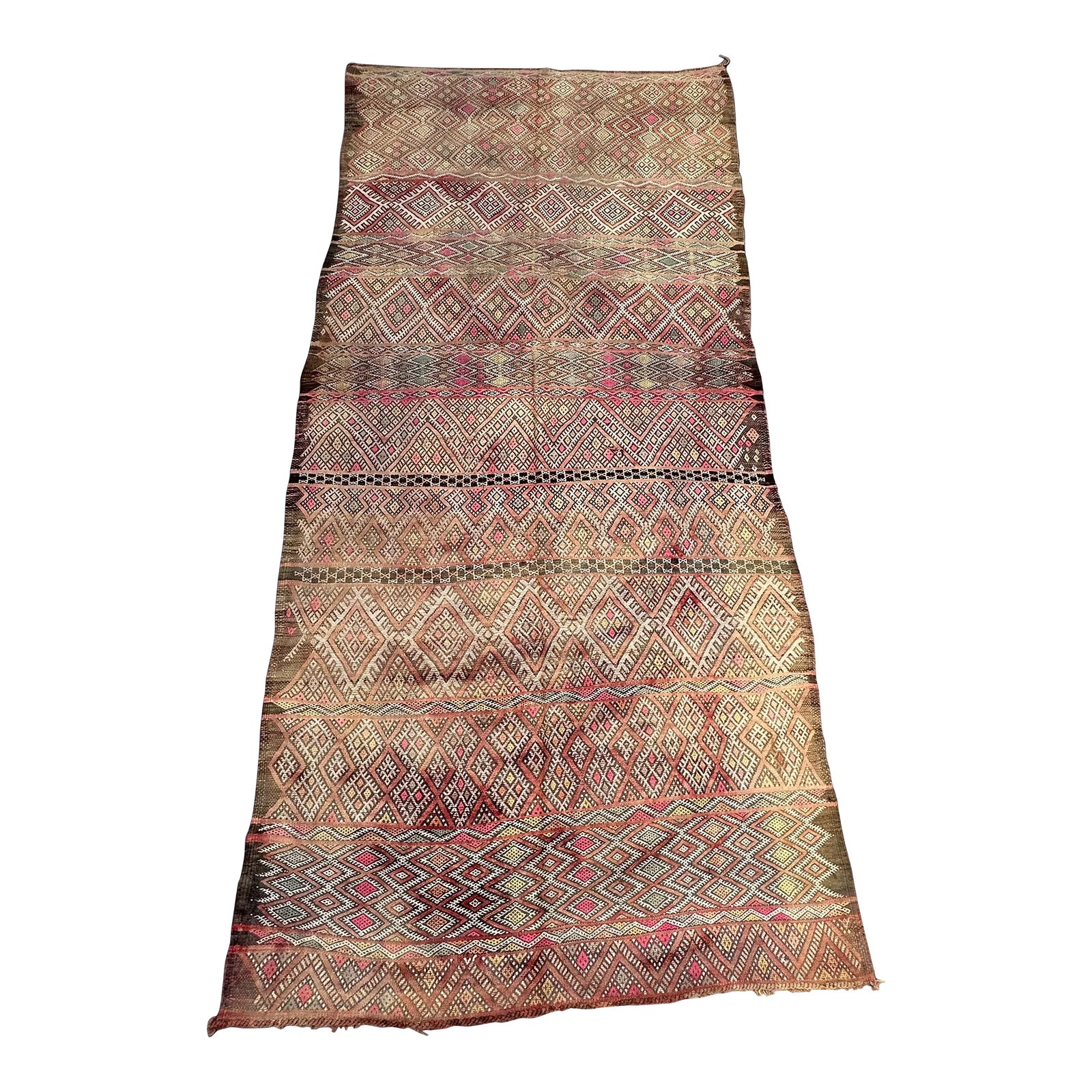 1980s Moroccan Large Purple Vinage Rug - 5'7