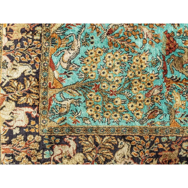 Vintage Ghom Rug For Sale - Image 6 of 13