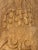 Early 20th Century Handcrafted Ornate Wooden Wall Relief Floral Art Sculpture Feat. Persian Royal Couple For Sale - Image 6 of 12