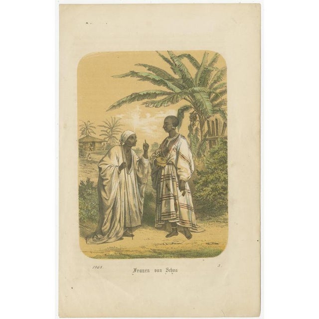 German School, Women of Shoa (Ethiopia), 1868, Paper For Sale - Image 3 of 9