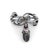 Georg Jensen 1940s Sterling Silver Georg Jenson Usa Gingko Leaf and Seedpod Brooch For Sale - Image 4 of 7