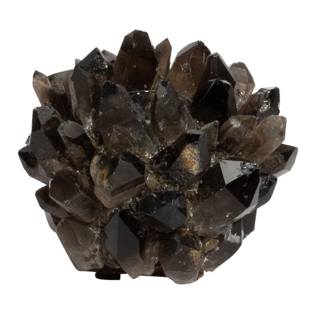 Votive Holder in Smoky Quartz Classic For Sale