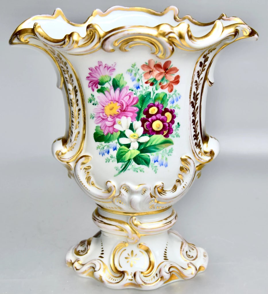 19th Century Rococo Revival Painted KPM Berlin Porcelain Vase