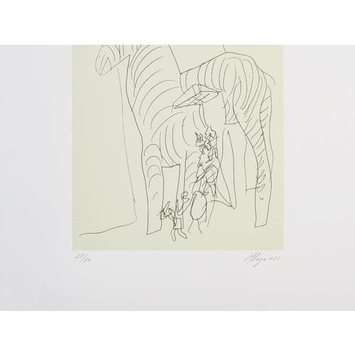 Álvaro Siza, Cavalo De Troia, Silkscreen For Sale - Image 8 of 9