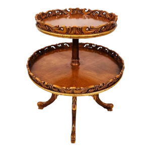 Antique Table 2 Tier Dumbwaiter