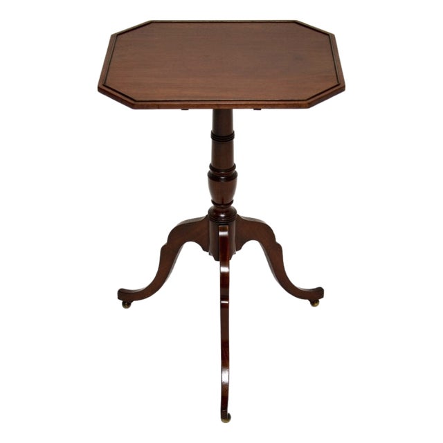 Antique Georgian Tilt Top Side Table, 1800 For Sale