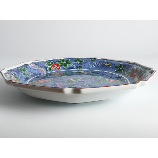 Kozangama Maebata Mino Ware Porcelain Charger, Japan, 1975-1985 For Sale - Image 12 of 15