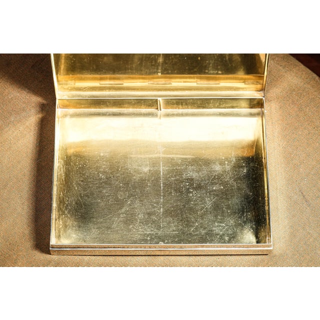 Elegant Cartier Vintage Heavy Large Sterling Silver Antique Trinket Jewelry Box Case For Sale - Image 10 of 15