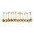 Vintage Set of 12 Gucci Gold-Plated Coffee or Demitasse /Coffee Spoons Horsebit Style Handles, For Sale