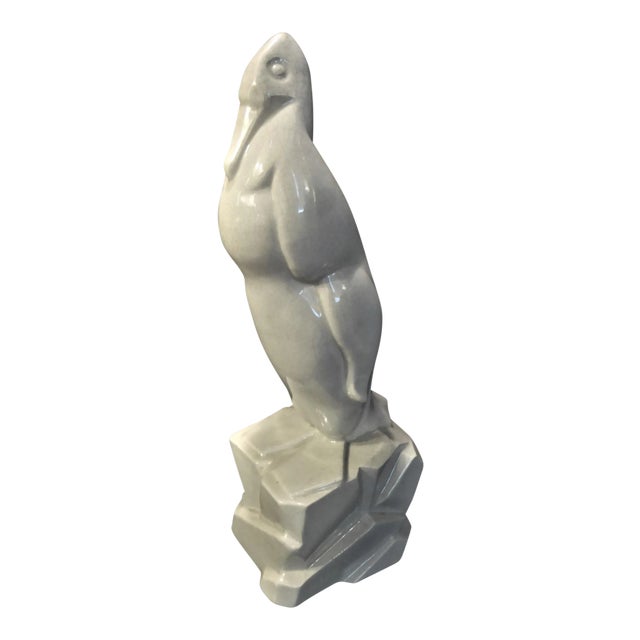 1930's Art Deco Geo Condé Faince Glazed Ceramic Penguin For Sale - Image 12 of 12
