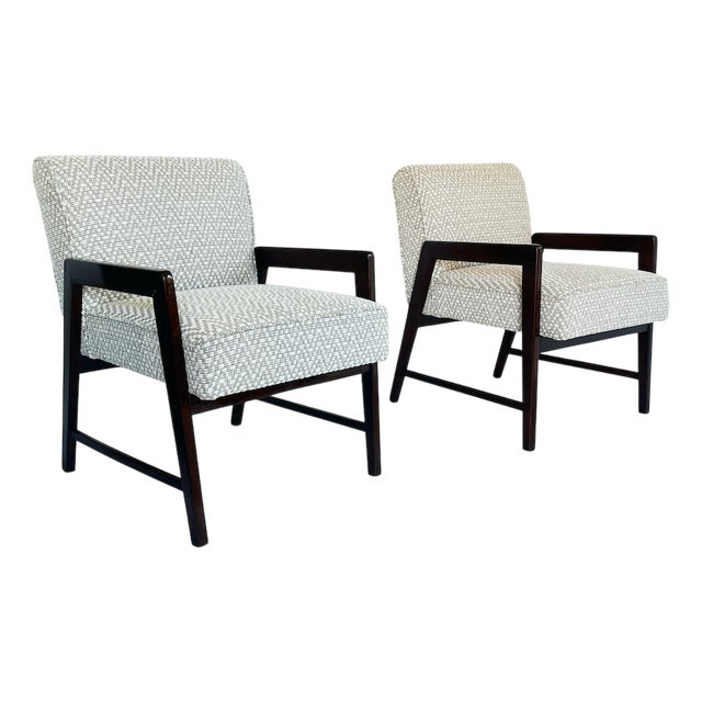 Beech Armchairs, 1950s, Set of 2 For Sale