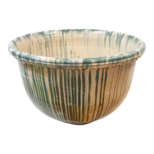 Massive 19th Century Japanese Shigaraki Glazed Kettle Planter