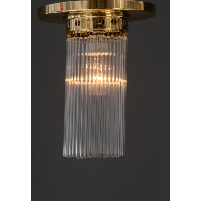 Art Deco Ceiling Lamps with Glass Sticks, 1920s, Set of 2 For Sale - Image 6 of 14