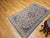 1900 - 1909 Vintage Persian Nain Area Rug, Hand-Knotted Wool & Silk, Floral Pattern, 4x7, Ivory & Blue For Sale - Image 5 of 17