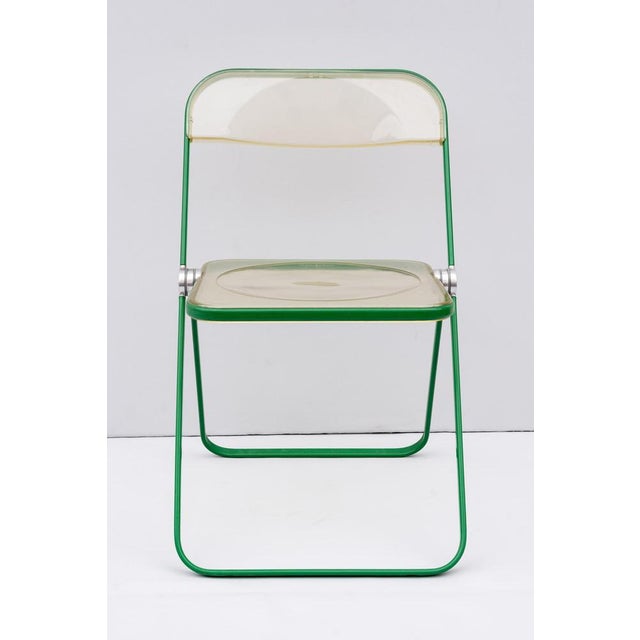 Set of four giancarlo piretti "plia" anonima castelli chairs, made in italy, 1970s. Set of four chairs by giancarlo...