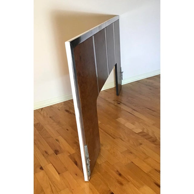 1970s Vintage Milo Baughman Style Mid Century Modern King Headboard For Sale - Image 5 of 12