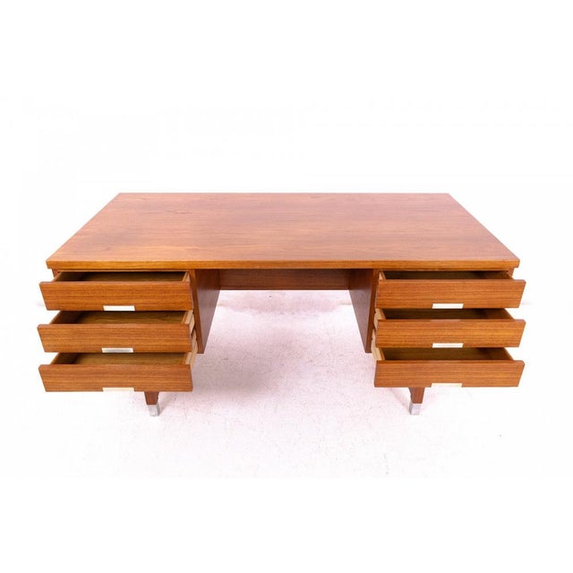 Teak Desk from Eigil Petersens Mobelfabrik, Denmark, 1960s For Sale - Image 12 of 15
