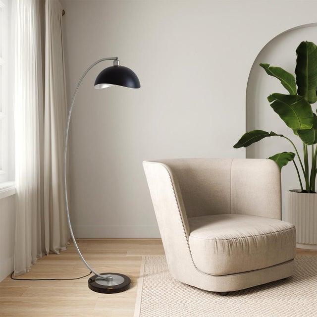 Inspired by a timeless mid-century modern NOVA design from the 1960s, the Luna Bella Chairside Arc Floor Lamp is a perfect...