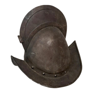 Antique 17th Century Style Medieval Spanish or German Comb Morion Helmet