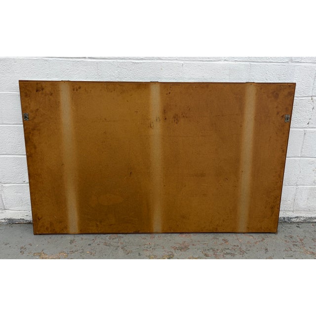 Mid 20th Century Large Beveled Mid 20th Century Wall Mirror For Sale - Image 5 of 11