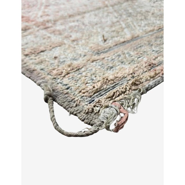 Mid-Century Modern 1980s Handmade Faded Berber Wool Rug - 10 X 6.4 Ft For Sale - Image 3 of 9