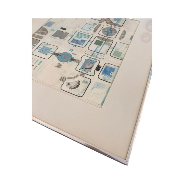 1970s Framed David Welch Signed Mixed Media Collage: "Technical Study With Natural History Motifs" For Sale In West Palm - Image 6 of 16