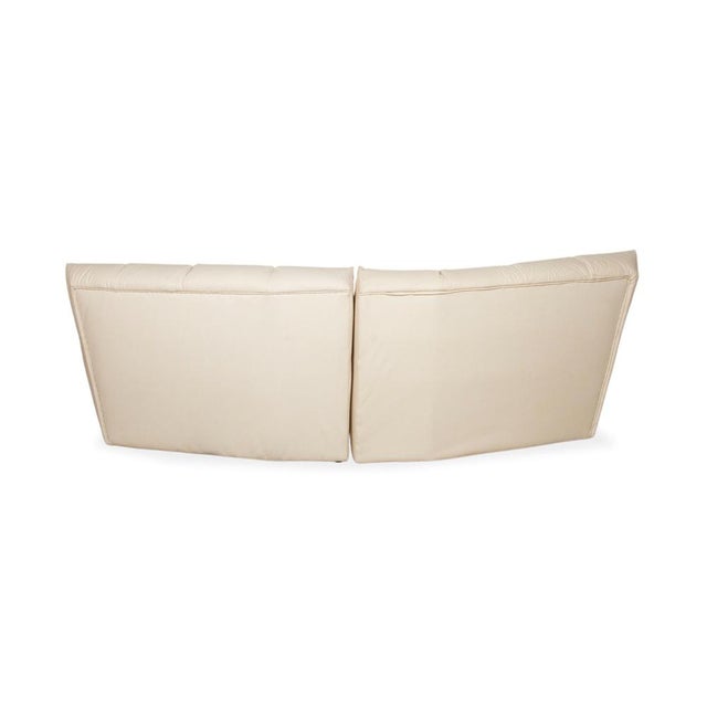 Cloud 7 3-Seater Corner Sofa in Cream Vegan Leather from Bretz For Sale - Image 9 of 12