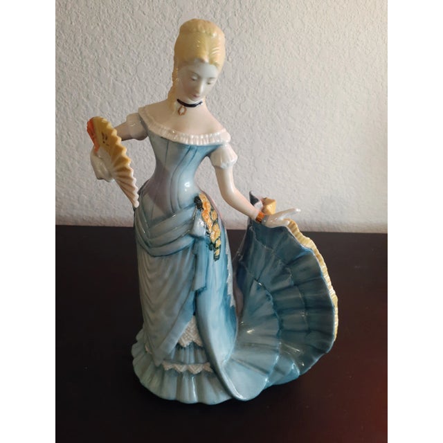 1980s Franklin Mint Porcelain Handpainted Figurine "Arabella the Waltz" For Sale - Image 4 of 7