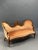 Antique Wood and Velvet Sofa For Sale - Image 6 of 6