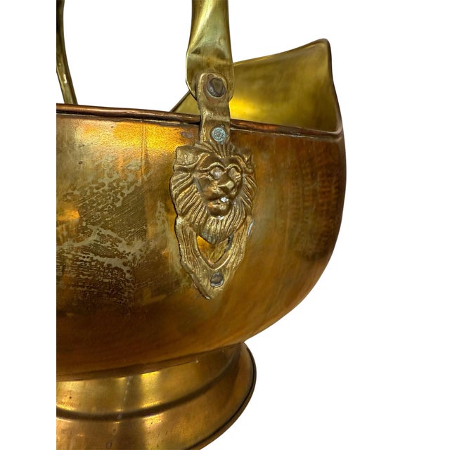 Brass Fireplace Scuttle Bin For Sale In Chicago - Image 6 of 6