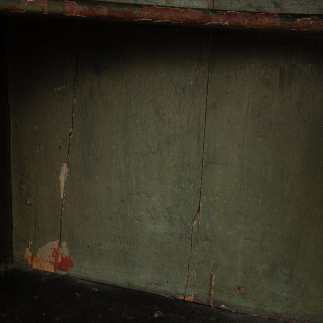 18th Century Painted Hanging Corner Cupboard For Sale - Image 10 of 18