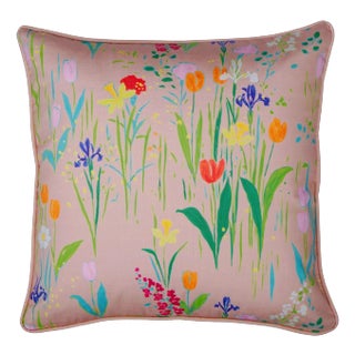Paule Marrot Guermantes Pillow Cover in Tan For Sale