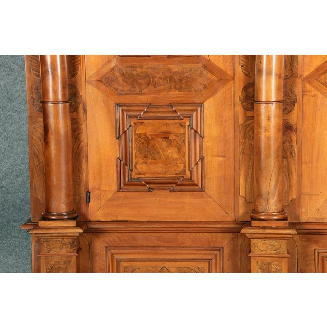 Baroque Wardrobe in Walnut, Basel, Switzerland, 1720s For Sale - Image 12 of 18