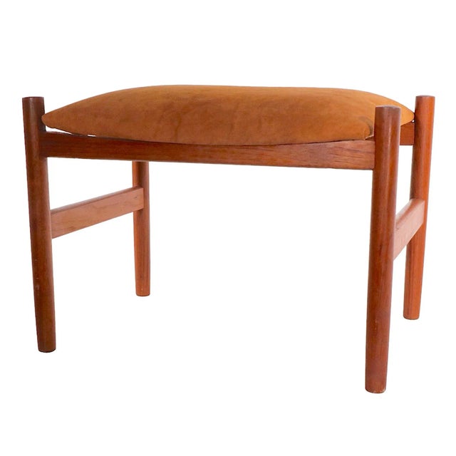 Spottrup Mid Century Danish Modern Stool by Hugo Frandsen for Spottrup 1960's For Sale - Image 4 of 12