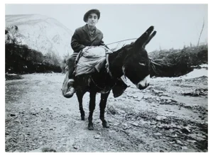 Dmitry Zyubritsky, Boy on the Donkey at Mountains, 1979, Photograph