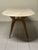 Beige Table with Wooden Leg and Marble Top, 1950s For Sale - Image 8 of 18
