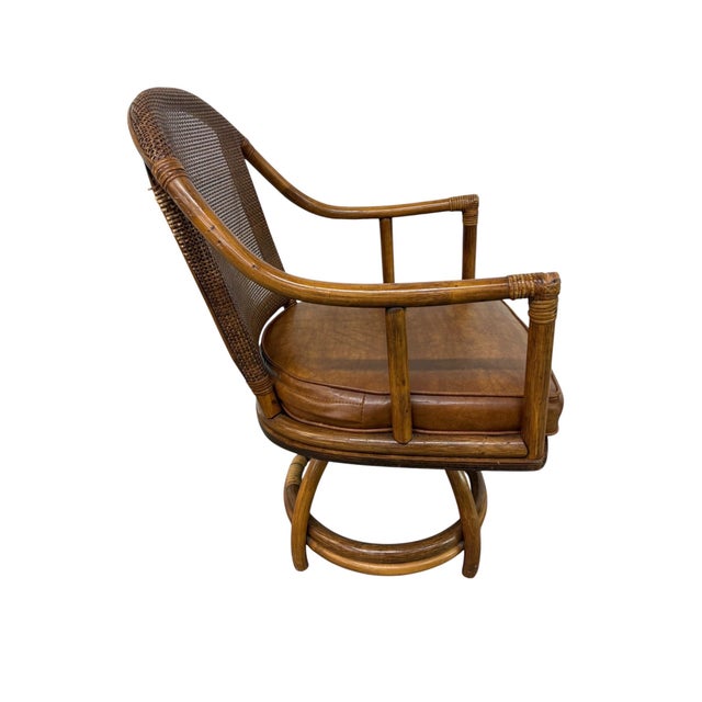 Vintage Bamboo & Rattan 5-Piece Dinette Set For Sale - Image 9 of 10