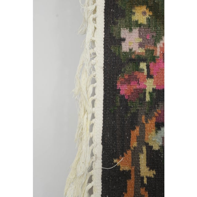 Brown Vintage Tiger Kilim Rug - Animal Tapestry For Sale - Image 8 of 13