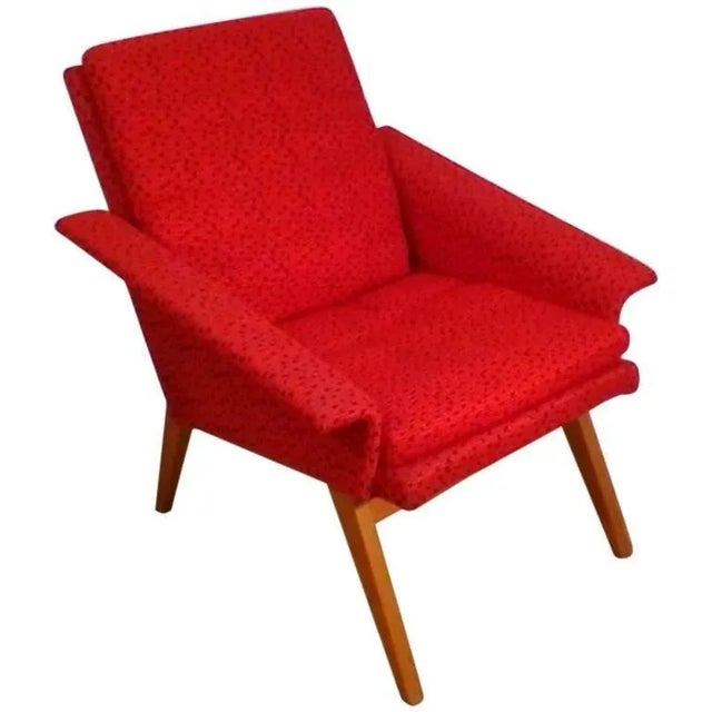 Mid-Century Czech Armchair by Miroslav Navratil, 1950s For Sale - Image 9 of 9