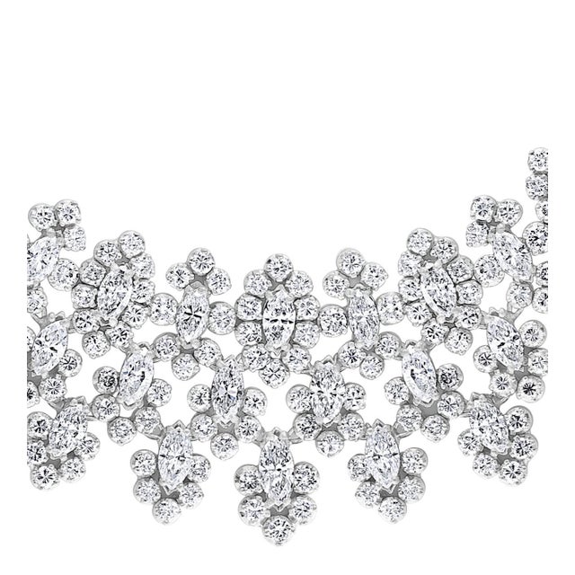 One of our premium necklace from our Bridal collection. Approximately 55 carats of VS quality of Diamonds all mounted in...