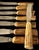 Metal Vintage J Fraser Horncraft of Braemar Scottish Stag Handled Butter Knife m - Set of Eight For Sale - Image 7 of 10