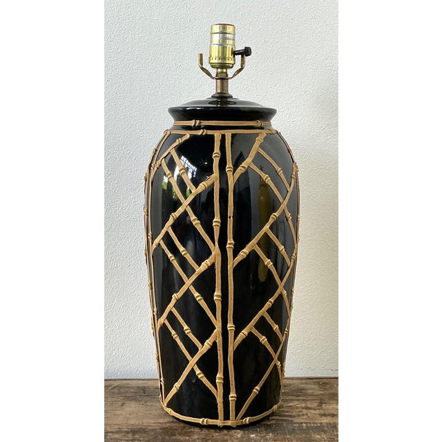Late 20th Century Vintage Glazed Ceramic Icing Lamp For Sale - Image 5 of 16