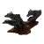 Vintage B.Past 1999 Wolf Sculpture Running Wolf Pack Signed For Sale
