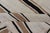 Turkish Vintage Kilim Rug With Ivory Field and Warm Brown Stripes For Sale - Image 11 of 12