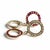 14k Yellow Gold Ruby and Diamond Circle Drop Earrings, 0.65ct, Pair For Sale - Image 4 of 7