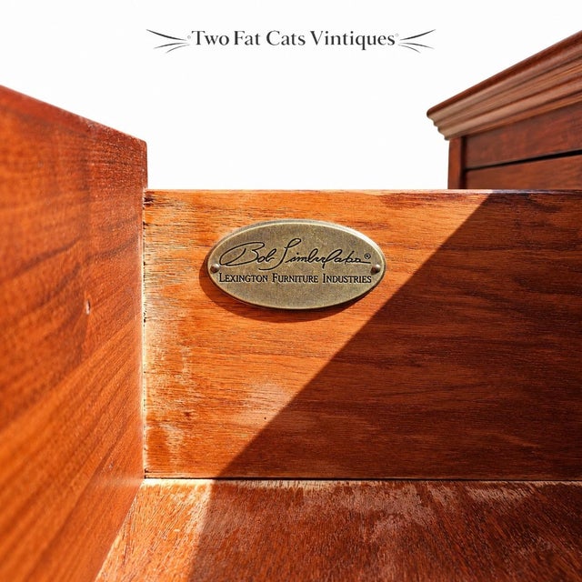 Brown Lexington Furniture Bob Timberlake Collection "Caroline" Cherry Bachelor Chest | Style #: 833-221 | Vintage For Sale - Image 8 of 13