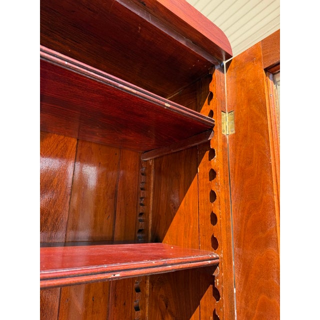 Brown 1920’s Art Deco Mahogany & Burled Walnut Bookcase For Sale - Image 8 of 11