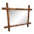 Antique French Faux Bamboo Carved Wood Wall Mirror — Hollywood Regency Chinoiserie For Sale