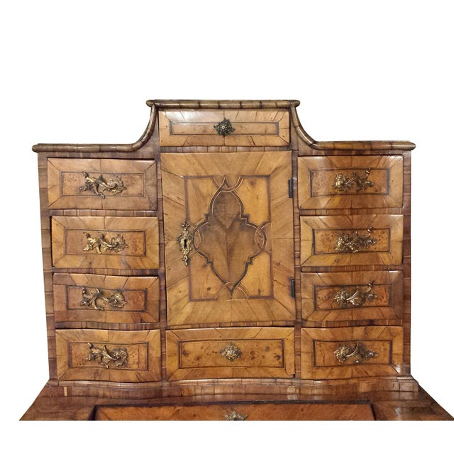 Eighteenth Century German Baroque Walnut Desk For Sale - Image 4 of 5