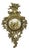Vintage French style Wall Clock in Brass For Sale